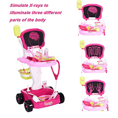 image for MORECON [US Fast Shipment] Doctor Cart for Toddlers Medical Kit Preten