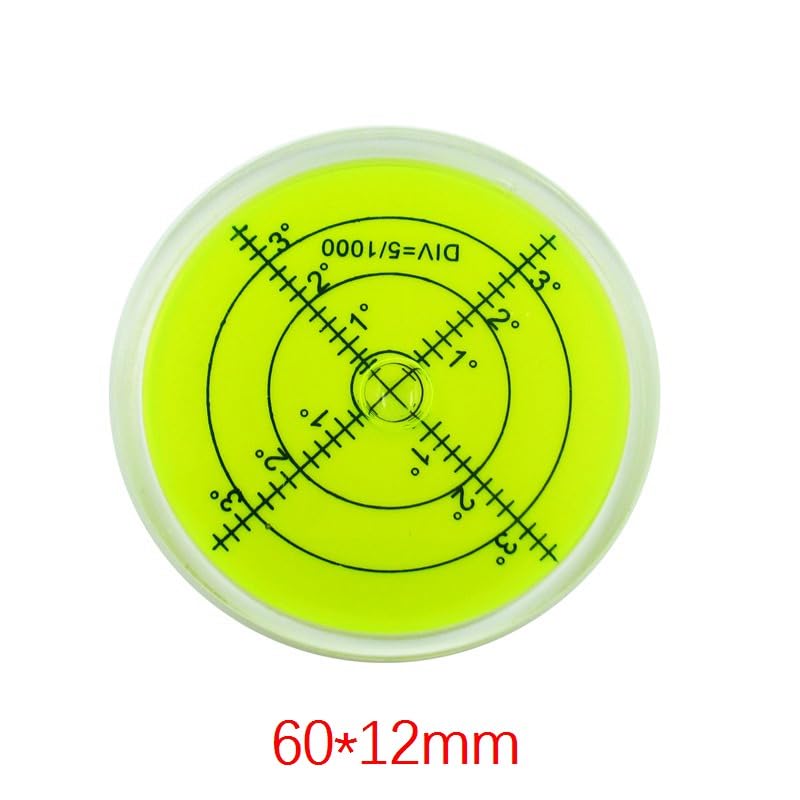 1 unidad de nivel de burbuja de alta precisión nivel de burbuja maquinaria instrumento de medición de nivel tres colores diámetro 100mm 75mm 60mm | 1pc High Precision Bubble Level Spirit Level Bubble Machinery Level Measuring Instrument Three Color(6012 G