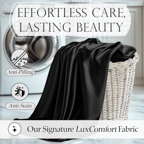 Image of DECOLURE Satin Sheets Full Size | Softer Than Silk | Luxury 4 Pc Bed Set