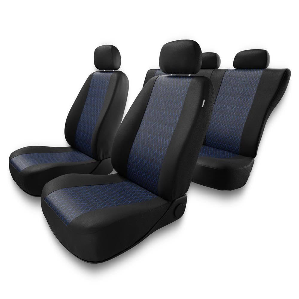 Mossa Fundas Asientos Coche aptas para Fiat Panda II III 2003-. PF-BL | Hatchback