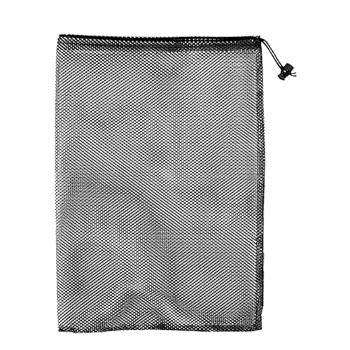 Unterbettkommode 1pc Kleine Mesh Camping Taschen Kordelzug Tasche Langlebige Mesh Kleine Lagerung Taschen Kordelzug Tasche Für Wäsche (Black, One Size)