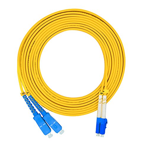 Cavo Fibra Ottica Monomodale 1 Metro LC-ST Duplex 9/125 - Jumper Ottico