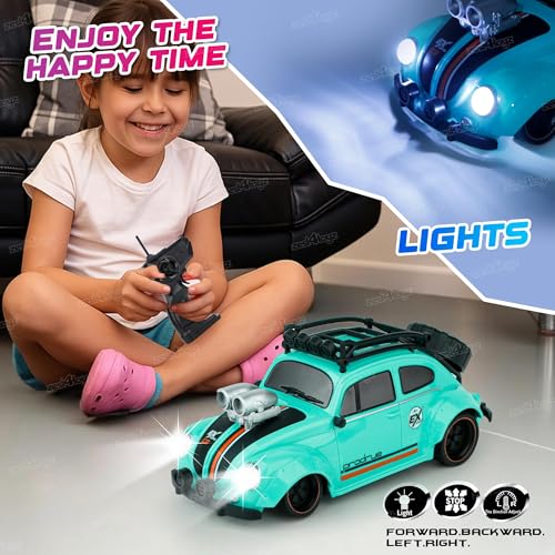 Image of Zest 4 Toyz Remote Control for Kids Retro Refitting Car Toy for Kids Fun Play Activities Indoor & Outdoor Vintage Car Birthday Gift for Girls & Boys
