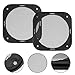 TOPPERFUN 2Pcs Car Speaker Grille, 4 inch Speaker Grill Covers, Universal Metal Subwoofer Guard Protector, Square Audio Dust Cover Car Grille Frame with Mounting Screws