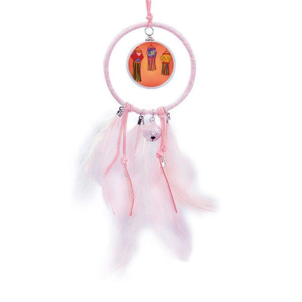 Atrapasueños de linterna china pequeña campana para renovar dormitorios apagados con decoración viva