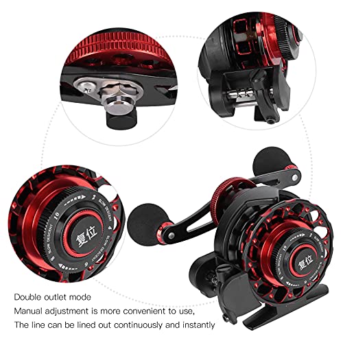 banapo USB wiederaufladbare Angelrolle, USB Linkshänder Angelrolle Absteigende Floß Angelrolle mit Alarm für Raft… – Bild 8