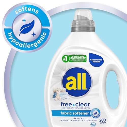 all free clear Original Liquid Fabric Softener, Unscented, 80oz, 200 Loads - image 8