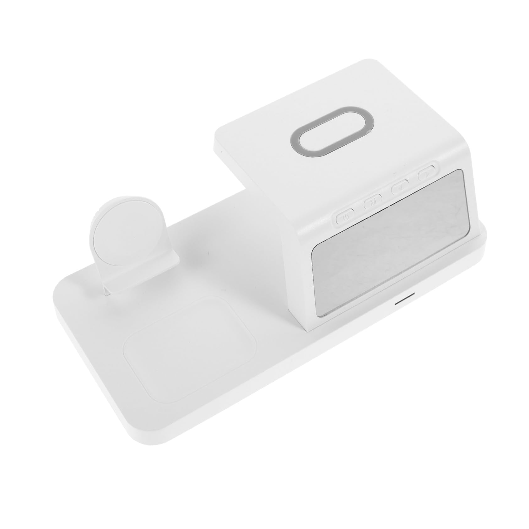 Gadpiparty 15w Caricatore Wireless con Orologio Stazione di Ricarica Supporto per Ricarica Wireless Rapida da Compatibile con Vari Dispositivi Design Moderno per Comodino o Ufficio