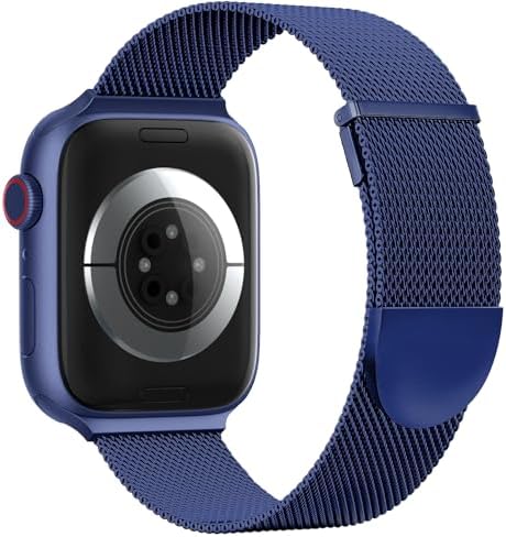Higgs Ersatzarmband für Apple Watch Armband 42mm 41 mm 40mm 38mm | Magnetisch Einstellbar Edelstahl Metall Armbänder für iWatch Band SE 3/2/1 Series 12 11 10 9 8 7 6 5 4 3 2 1 Dame