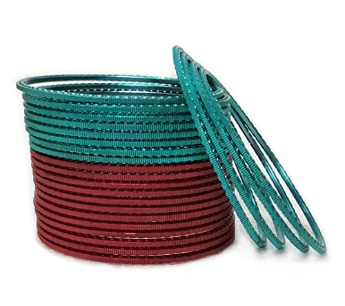 Pearl & Metal Bangles Set (2.60 Medium)