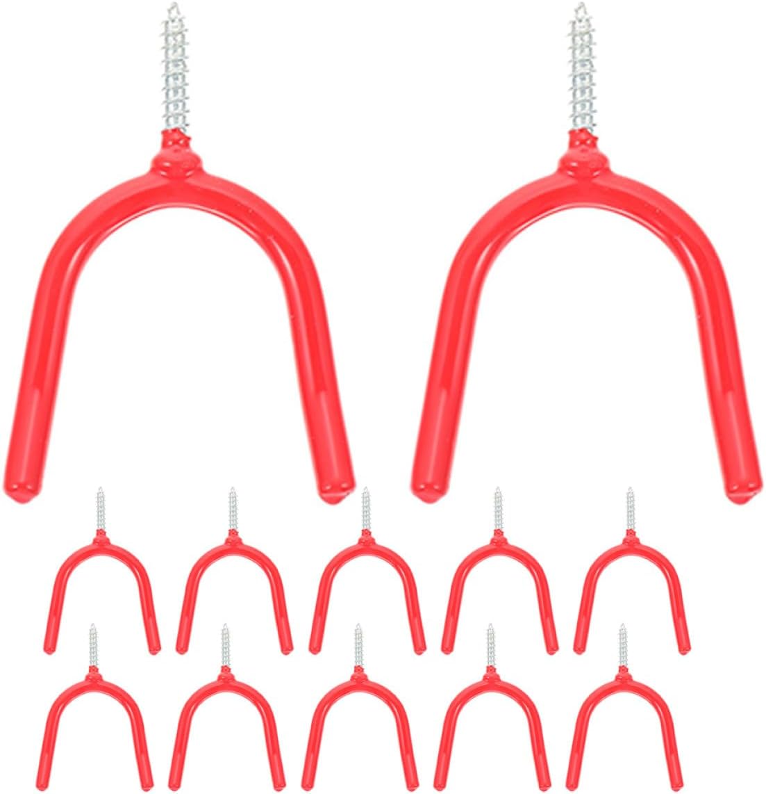 VICASKY 12Pcs Multi Function Tool Hooks Steel Vinyl Wall Hanger for Garage