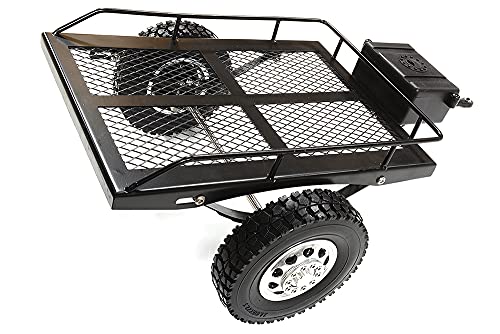 Integy RC Realistic Leaf Spring 1/10 Size Low Side Trailer 300x205x113mm for Scale Crawler