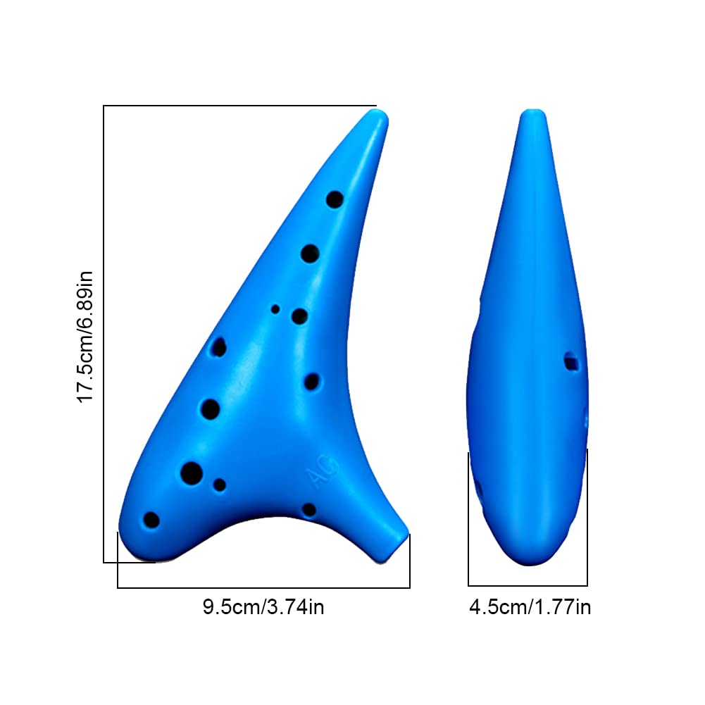 Ocarina En Céramique élégant - 8 Trous, Instrument De Musique Portable Pour Débutants Et Enfants