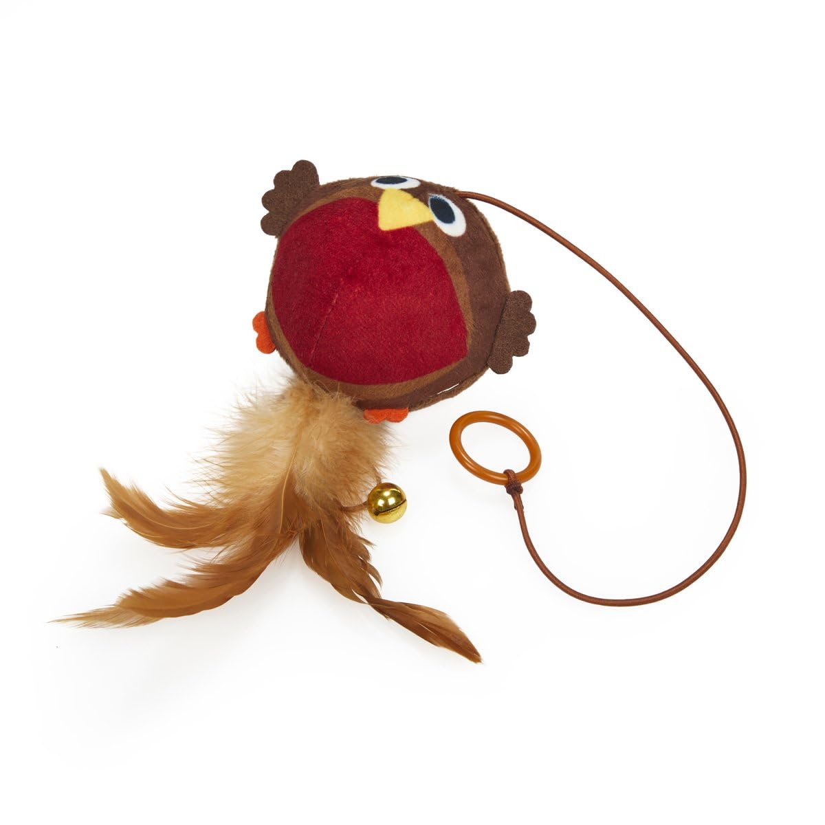 Surrey Feed Cat Toy Finger Teaser - Christmas Robin (with Catnip)