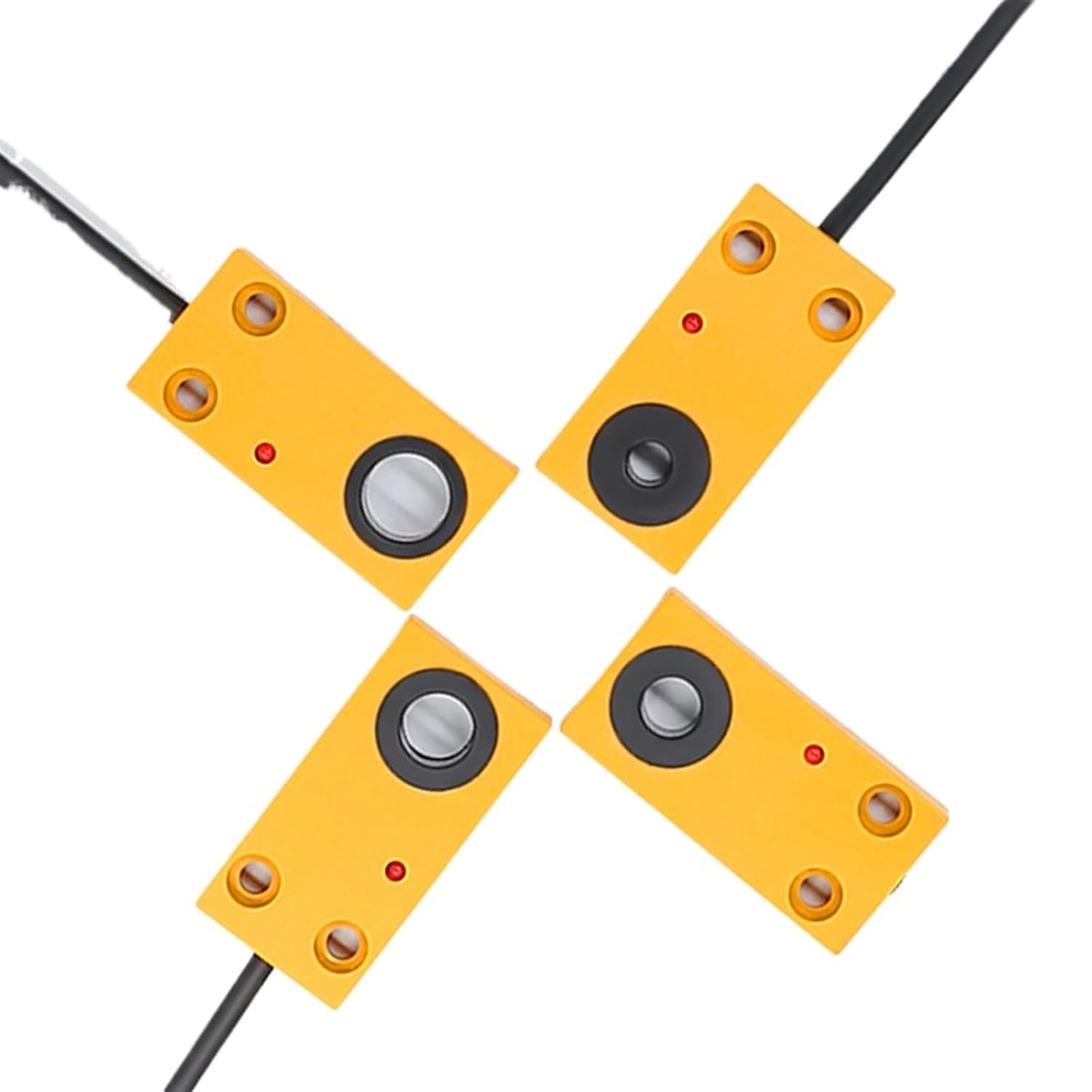 Näherungsschalter, Induktiver Sensor, 12 V/24 V, Metallerkennung, 6–16 mm Loch, PNP normalerweise offen