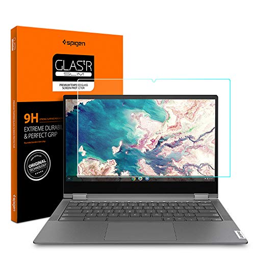 Spigen Tempered Glass Screen Protector Designed for Lenovo Chromebook Flex 5 (13 inch / 82B80006UX) [9H Hardness]