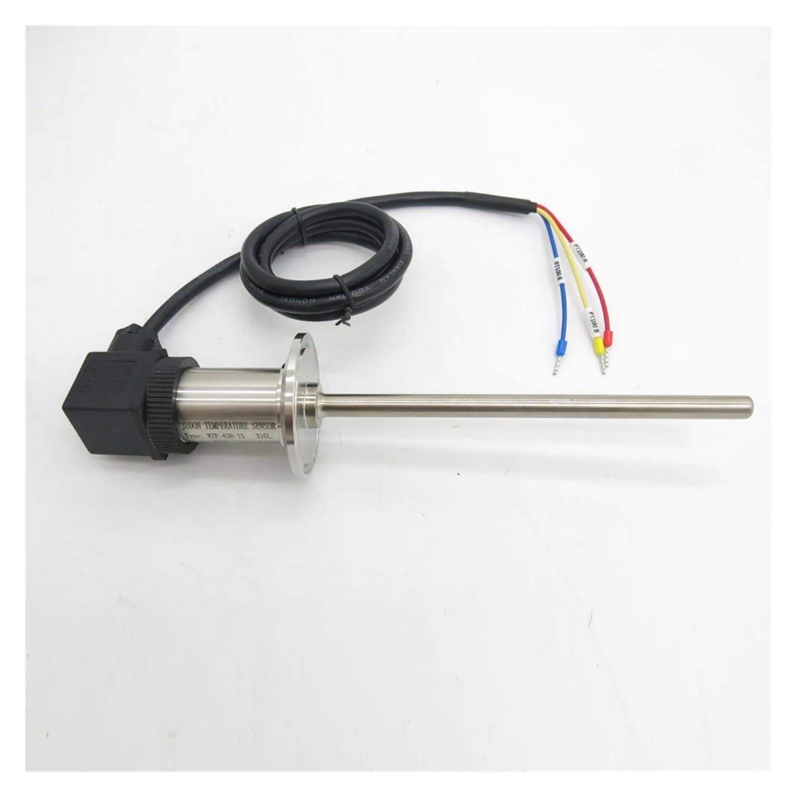 Sensor de temperatura RTD Pt100 de 3 cables, de -50 °C a 300 °C, con rosca de resistencia térmica y sensor de temperatura Tri-Clamp(Length 150mm)