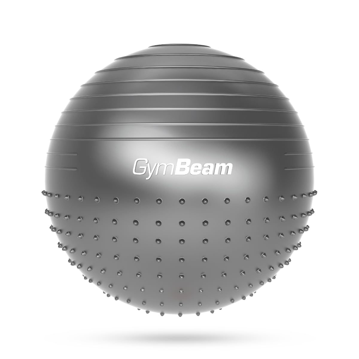 GymBeam Massage FitBall 65 cm - Palla Fitness Massaggiante in Gomma Anti-Burst, con Pompa Inclusa, Ideale per Yoga, Pilates e Allenamento a Casa