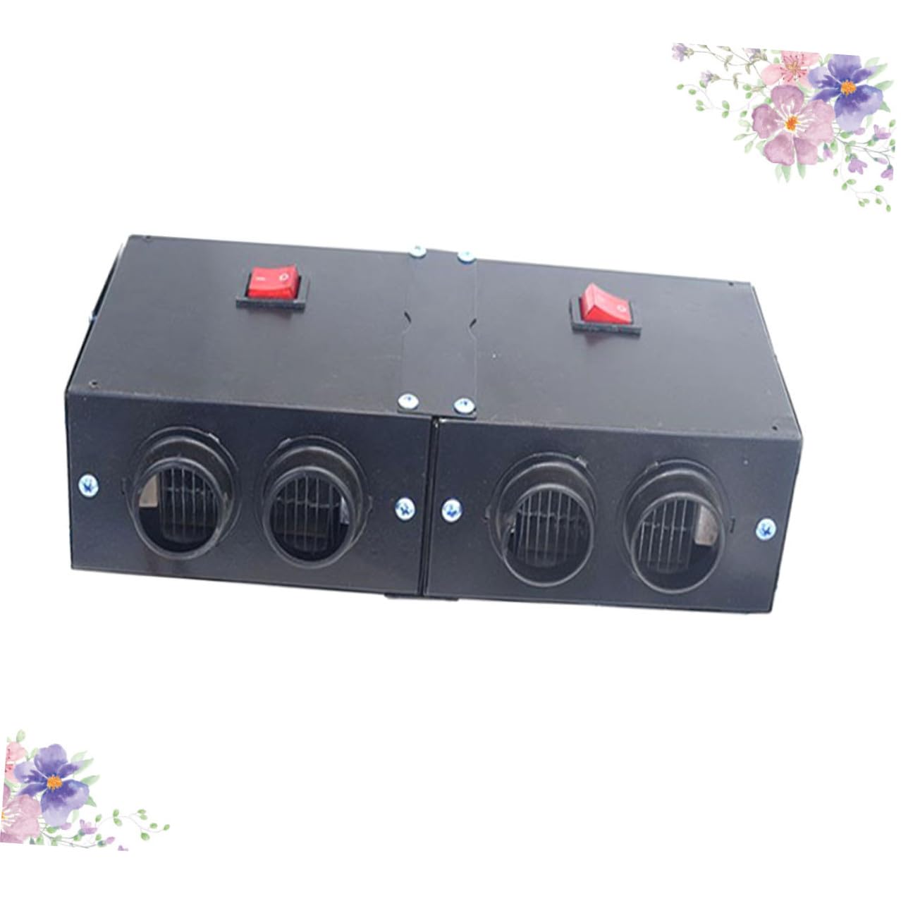 Auto Heizlüfter 500 W Tragbarer Auto Wärmer mit 4 Luftauslässen 12 v Automatischer Schnee und Scheibenentfroster Energiesparend und Geräuscharm für Winter