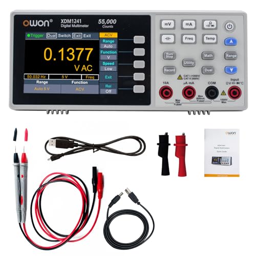 Image of OWON XDM1241 Bench-Type Digital Multimeter with Rechargeable Batteries True RMS High Accuracy Universal Desktop Multimeters