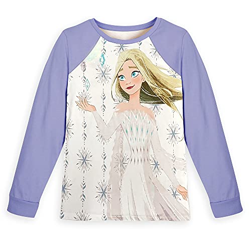 Disney Elsa Long Sleeve Baseball T-Shirt for Girls – Frozen