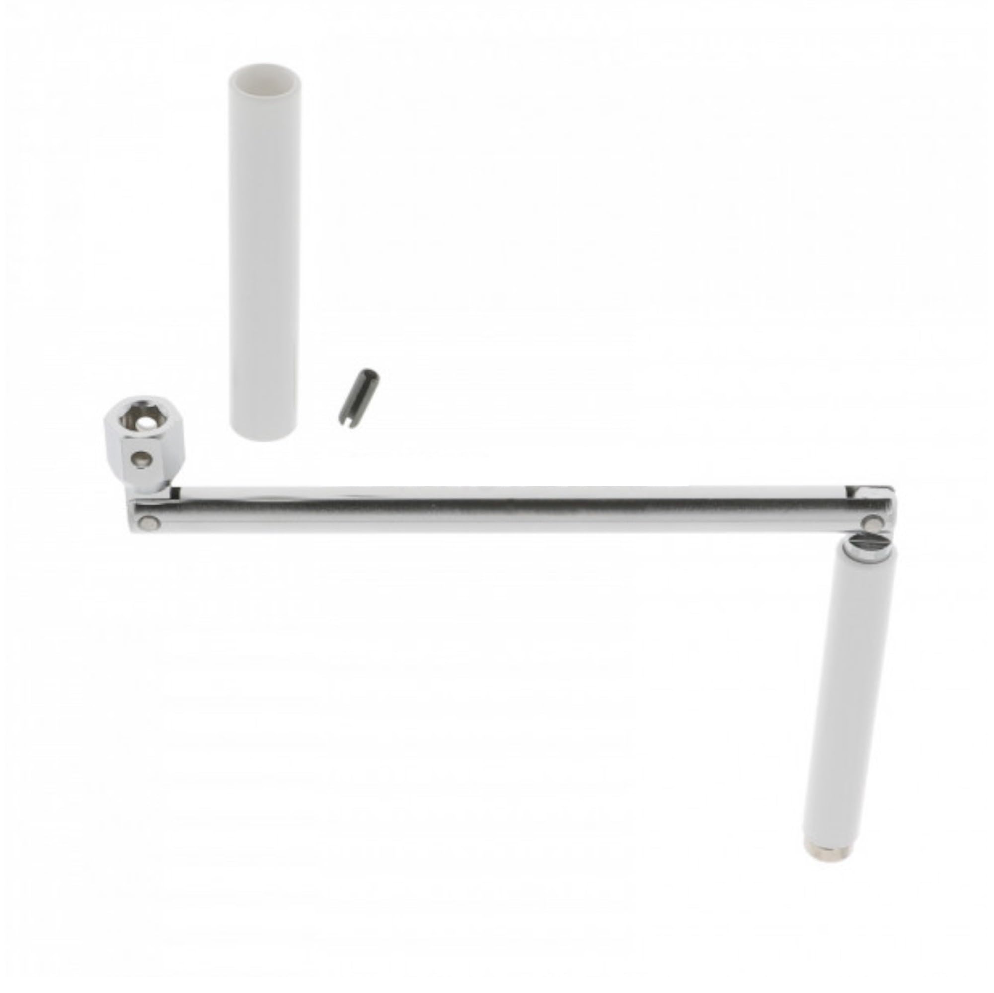 cyclingcolors Poignée de manivelle articulée pour volet roulant en acier avec contre-poignée et goupille Store Fenêtre Baie vitrée Mécanisme, 6 pans 10mm longueur 325mm
