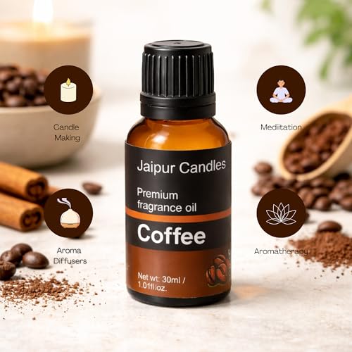 Image of Fragrance Oil | 30 ml | Aroma Oil for Home Fragrance | Best for Aromatherapy | Use in Diffusers, Candles, Air Fresheners (30ML, Coffee)