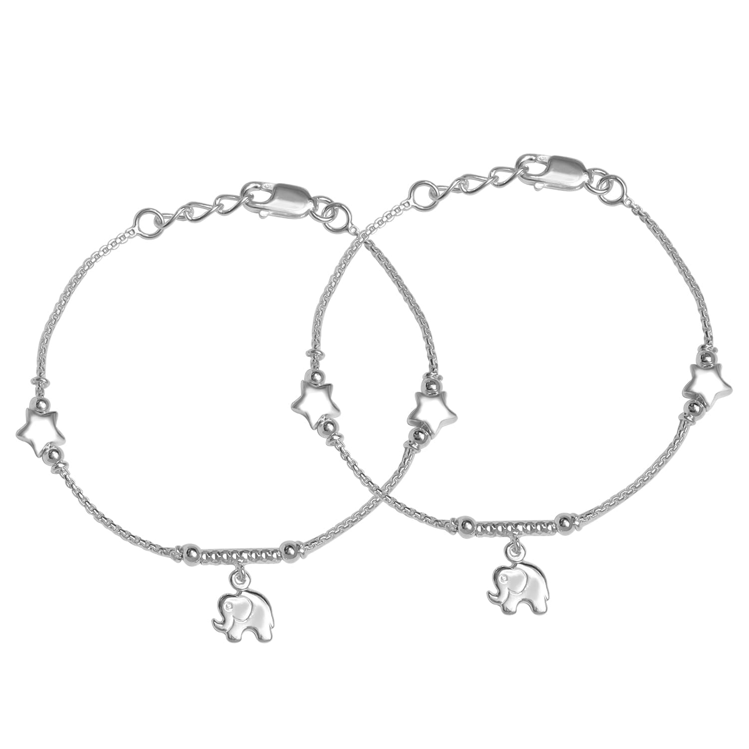 See full amazon price history chart for LeCalla 925 Sterling Silver Star & Elephant Cute Anklets for Kids Girls | BIS Hallmarked Modern Anklet for 4 to 8 Year Girl LeCalla 925 Sterling Silver Star & Elephant Cute Anklets for Kids Girls | BIS Hallmarked Modern Anklet for 4 to 8 Year Girl (B0D3949V18) Amazon Price History, Amazon Price Tracker