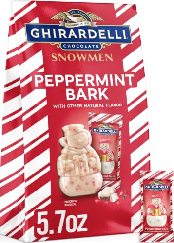 GHIRARDELLI Peppermint Bark Snowmen...