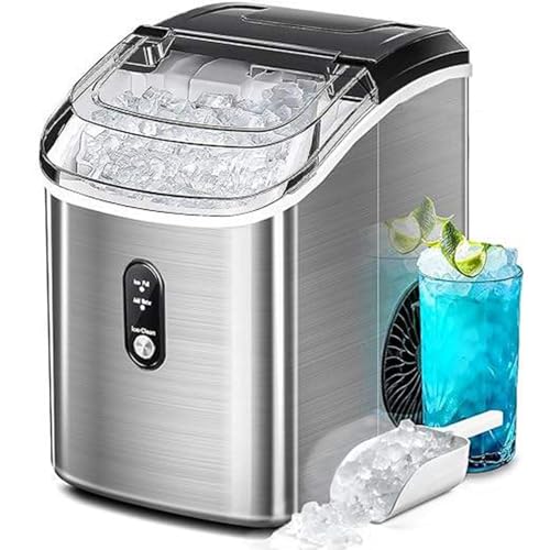 Fabricadora de hielo de mostrador, autolimpiante, 33 lb/24 h, para uso en casa y oficina miniatura 1