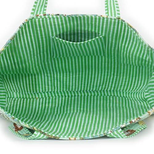 Image of Marubhumi Women Lightweight Travel Bag Purse Cotton Shoulder Tote Bag For Shopping Grocery & Beach Bag