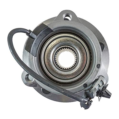 Image of TRQ Front and Rear Wheel Bearing and Hub Assembly Set 4 Piece Compatible with 05-10 Chevrolet Cobalt LS LT 4 Wheel ABS Brakes 5 Lug Wheels 06-11 HHR LS LT 04-07 Saturn Ion 07-09 Pontiac G5