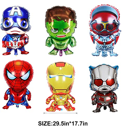 Decorazioni per feste di supereroi, palloncini