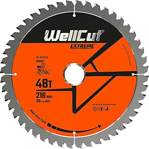 WellCut 216mm Circular Saw Blade for Wood Cover
