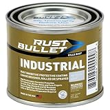 RUST BULLET Industrial - Metallic Gray - 1/4 Pint - Rust Preventative Coating for Industrial, Marine, Home and Farm Projects, Chip and UV Resistant, Durable Finish