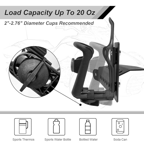 Soporte Ajustable Portavasos para Can-Am Spyder F3 2015-2025 miniatura 3