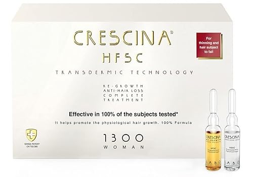 Crescina 1300 Mujer Regrowth Y Anti Caída De Cabello 10+10 Viales