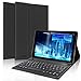 Produktbild Tastatur Hülle für Samsung Galaxy Tab A T515/T510 10.1 2019, Schlaf/Wach Tablet mit magnetisch abnehmbar Tastatur für Samsung Galaxy Tab A 2019 T515/T510 10.1, Schwarz