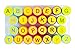 Moore: Premium 26 Piece Self Inking Alphabet Plastic Stampers, Multi Color Bright Alphabet Ink Stamps, DIY Craft for Children, Party Gifts, Teacher Stamps