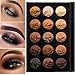 DE'LANCI 15 Colors Naked Eyeshadow Makeup Palette - Matte Shimmer Professional Nude Eyeshadow Pallete Warm Natural Bronze Neutral Cosmetic Eye Shadows (Mocha)