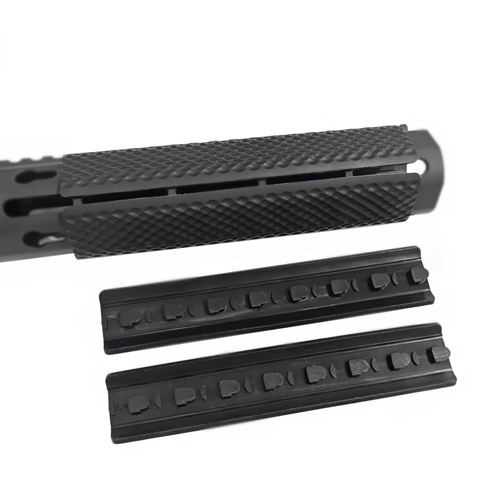 4 Pcs Rubber Non-Slip Dustproof Rail Cover Plate, for Keymod Handguard Panel Kit