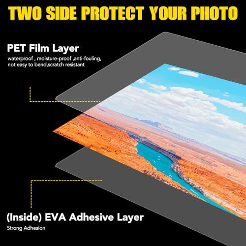 BURVAGY Thermal Laminating Pouches 5 Mil,150 Pack Laminating Sheets, 9 x 11.5 Inches Lamination Sheet Paper for Laminator, Clear, Round Corner Letter Size, Office School Supplies by BURVAGY - Image 3