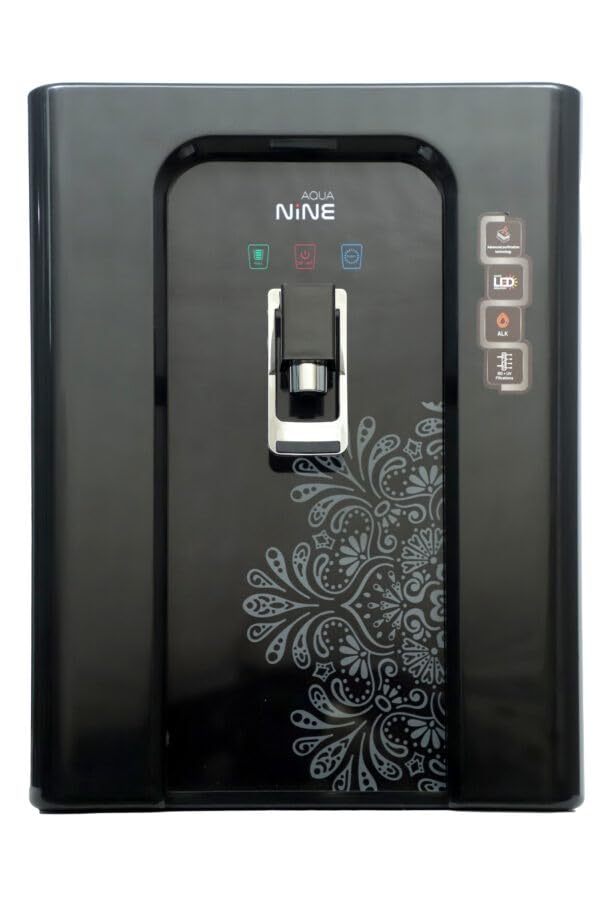 Image of AQUAFRESH NINE LED Display Model 12 L RO | UV | UF | TDS Water Purifier | Black | Multi-Stage Filtration | 10L Storage Capacity | Push-Fit Connectors | Mineraliser