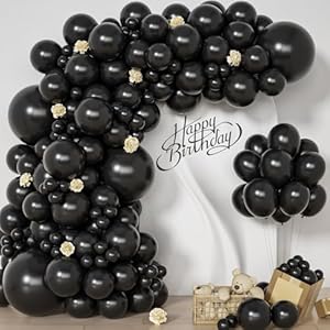 Black Balloons Arch Kit -129pcs Dif...