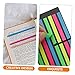 DIYEAH 6pcs Transparent Book Annotation Tabs Highlighter Strips for Taking Indexing for Students and Office Use Lightweight and Removable Memory Markers