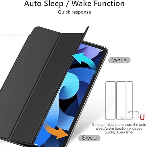 Miniatura 5 de flyorigin Funda para iPad de 10.2 pulgadas (modelo 20212020  2019, 9  8  7 generación) Smart Cover Auto WakeSleep para iPad 7, 8 y 9, compatible con