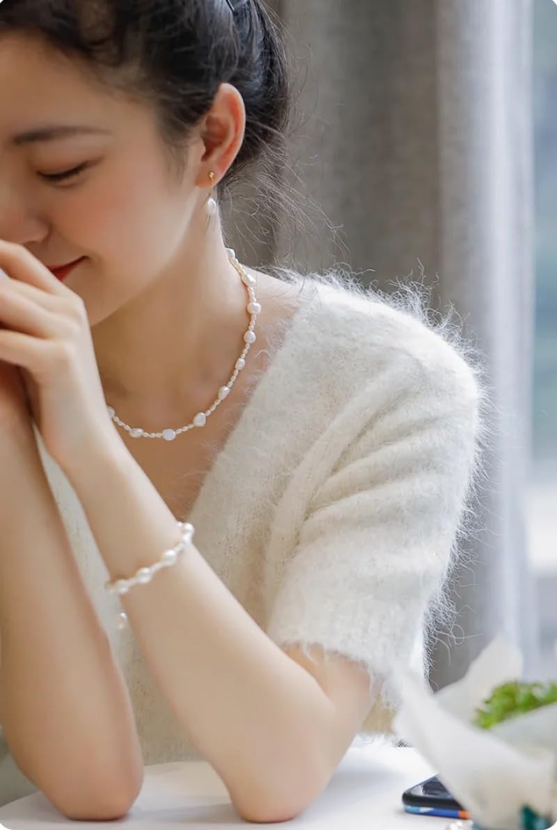 Natural Freshwater Baroque Pearl Necklace for Women, Multi-Strand, Personalized Fashion Boutique Jewelry