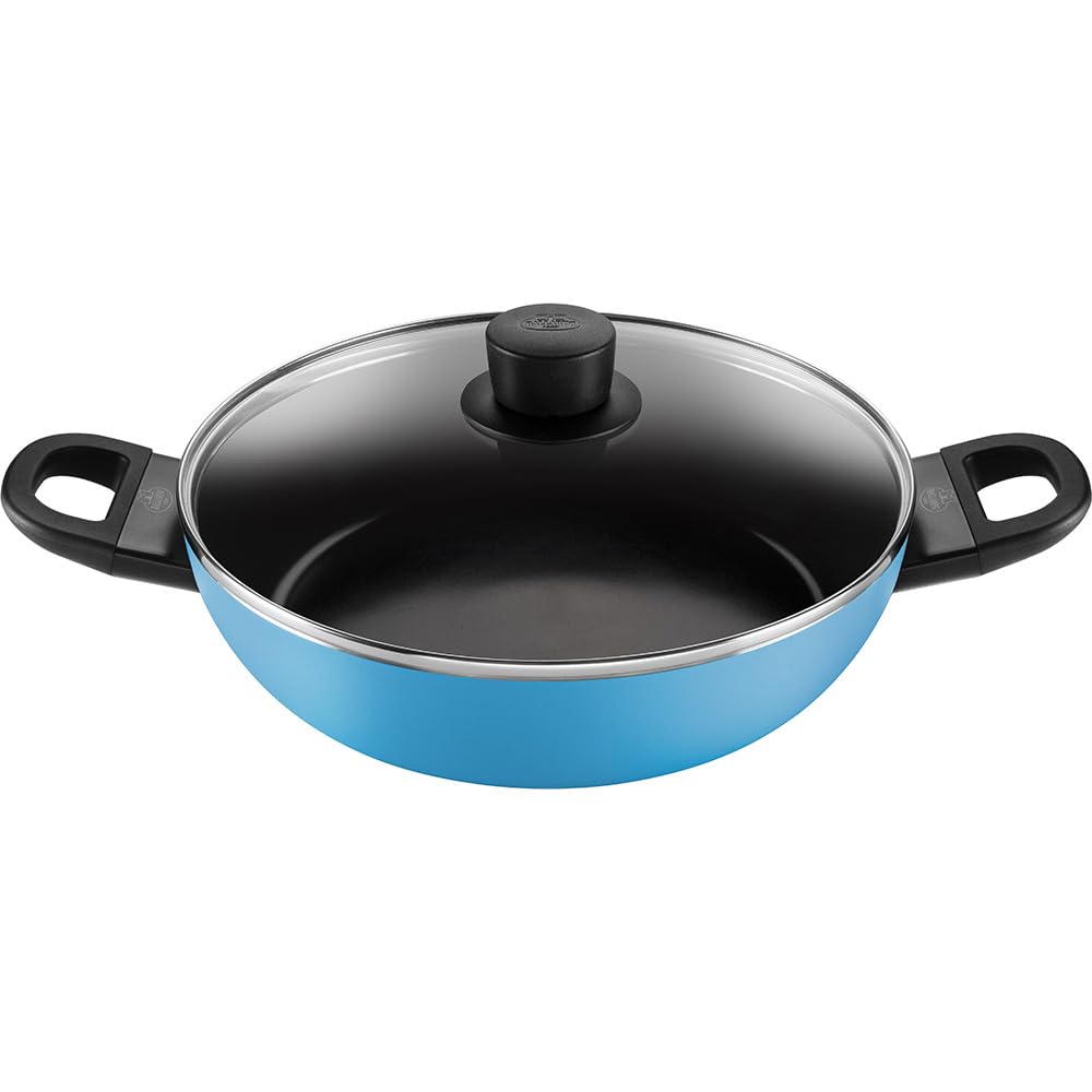 Tegame avec couvercle en verre Ballarini sauteuse antiadhesive de cuisine durable