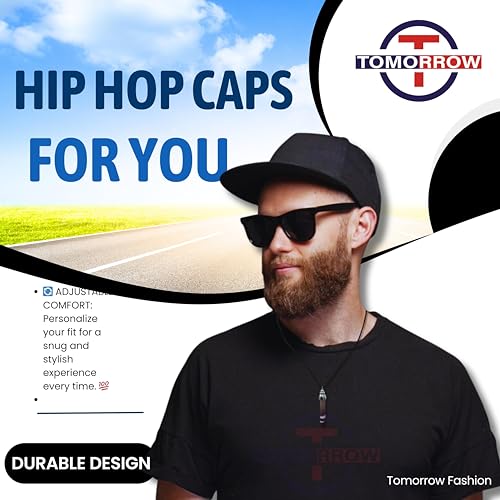 Image of Tomorrow Fashion Hip Hop Cap Snapback Cap Base Ball Hat Summer Flat Brim Hat Street Wear