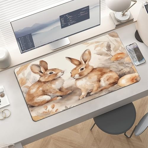 Mouse Pad grande de goma estilo Rabbit 30x60 cm miniatura 6